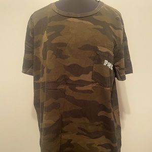 Ladies PINK  camo tee